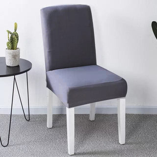 Stretch-Stuhlhusse Grau